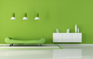 Sơn Abott | Độc lạ với màu xanh lá cây cho phòng khách | Abott.vn