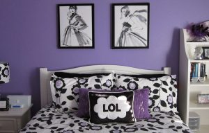 Sơn Abott | Lãng mạn với phòng ngủ sơn màu tím | Abott.vn